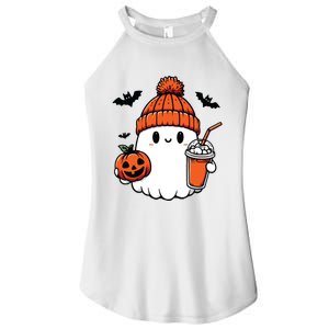 Cute Ghost Halloween Coffee Women's Perfect Tri Rocker Tank