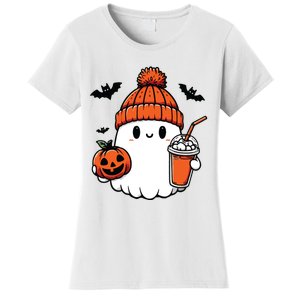 Cute Ghost Halloween Coffee Women's T-Shirt