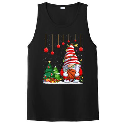 Christmas Gnome Holding A Basketball Ball Pajama Xmas Tree Gift PosiCharge Competitor Tank