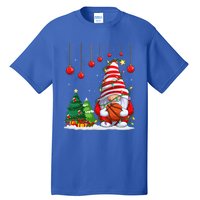 Christmas Gnome Holding A Basketball Ball Pajama Xmas Tree Gift Tall T-Shirt