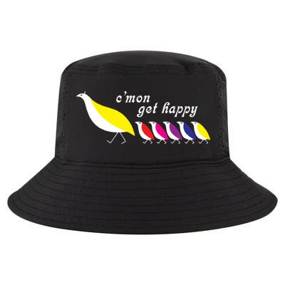 Cmon Get Happy Bird Vintage Retro Cool Comfort Performance Bucket Hat