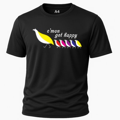 Cmon Get Happy Bird Vintage Retro Performance Shirt
