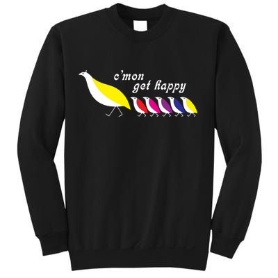 Cmon Get Happy Bird Vintage Retro Sweatshirt
