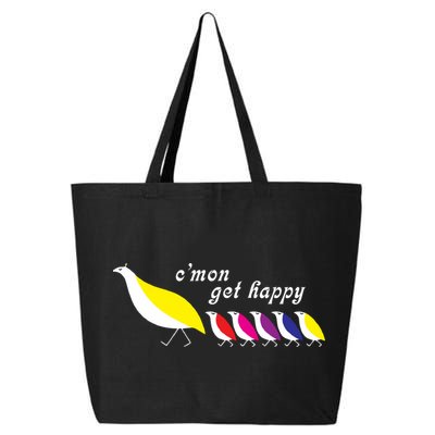 Cmon Get Happy Bird Vintage Retro 25L Jumbo Tote