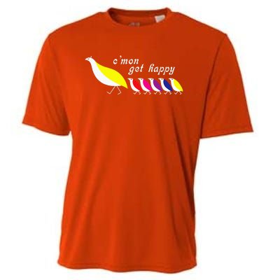 CMon Get Happy Encouraging Positive Quote Cooling Performance Crew T-Shirt