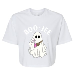 Cute Ghost Halloween Costume Boujee Boojee Spooky Season Cool Gift Bella+Canvas Jersey Crop Tee