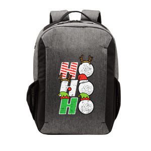 Christmas Golf Ho Ho Ho Funny Xmas Golfing Sports Golfer Vector Backpack