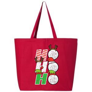 Christmas Golf Ho Ho Ho Funny Xmas Golfing Sports Golfer 25L Jumbo Tote