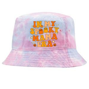 Cute Groovy Halloween Decorations In My Spooky Mama Era Cute Gift Tie-Dyed Bucket Hat