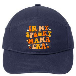 Cute Groovy Halloween Decorations In My Spooky Mama Era Cute Gift 7-Panel Snapback Hat