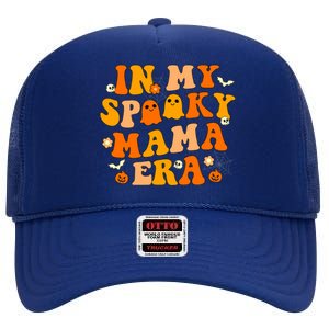 Cute Groovy Halloween Decorations In My Spooky Mama Era Cute Gift High Crown Mesh Back Trucker Hat