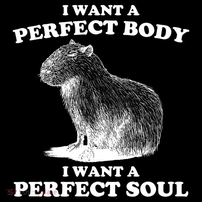 Capybara Gifts I Want A Perfect Body I Want A Perfect Soul Impact Tech Backpack