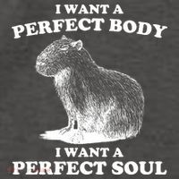 Capybara Gifts I Want A Perfect Body I Want A Perfect Soul Vector Backpack