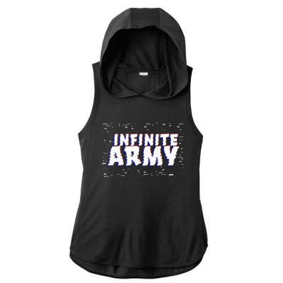 Caylus Gaming Infinite Army Logo Ladies PosiCharge Tri-Blend Wicking Draft Hoodie Tank