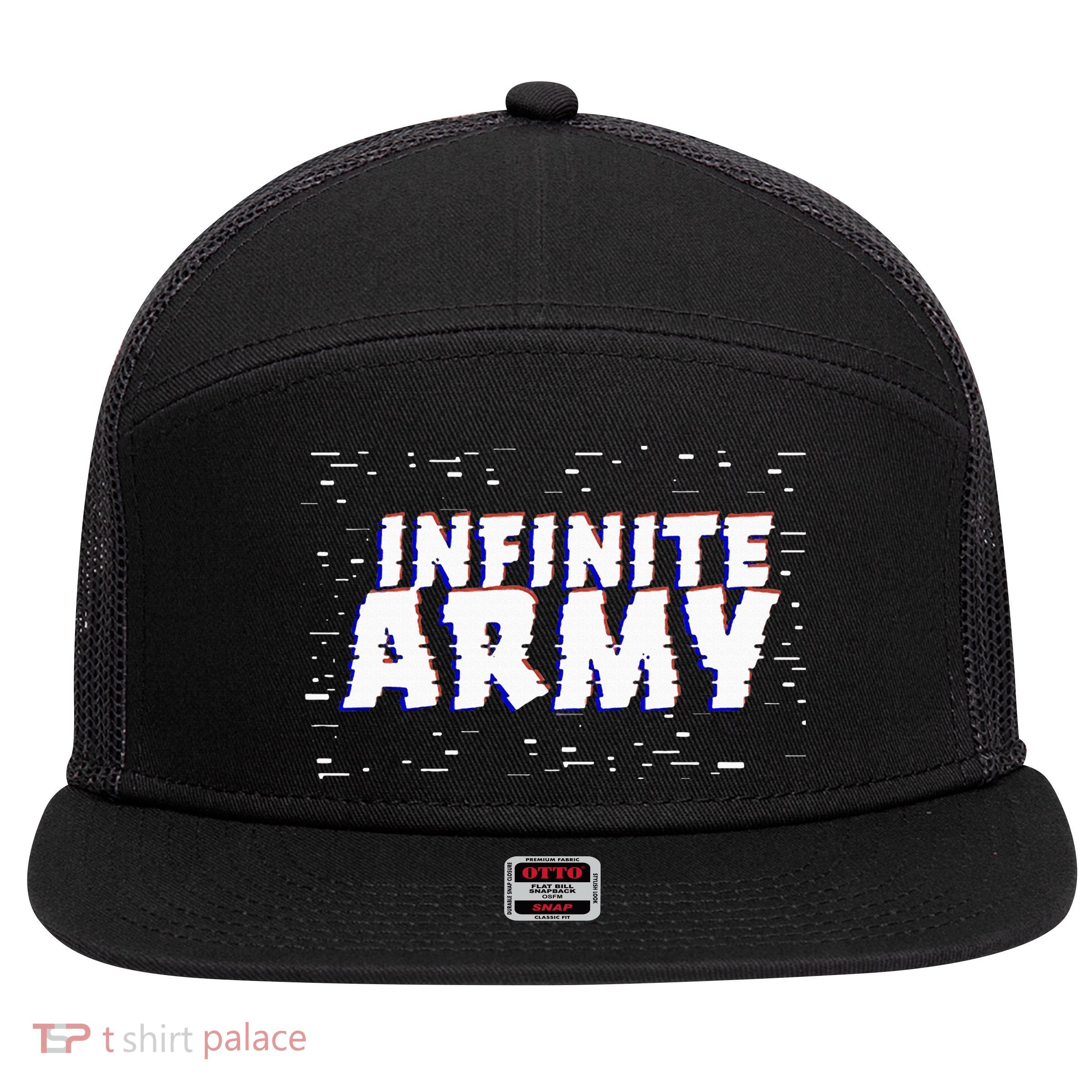 Caylus Gaming Infinite Army Logo 7 Panel Mesh Trucker Snapback Hat