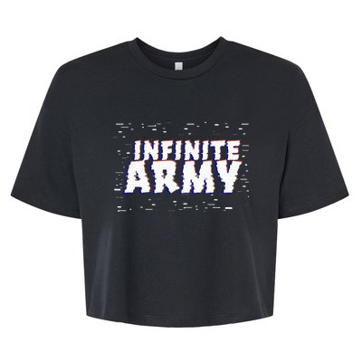 Caylus Gaming Infinite Army Logo Bella+Canvas Jersey Crop Tee