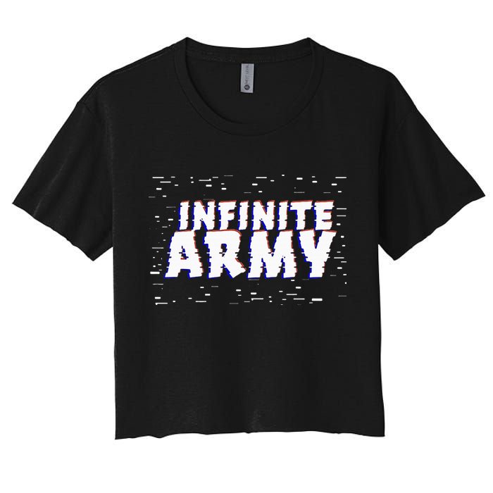 Caylus Gaming Infinite Army Logo Women's Crop Top Tee