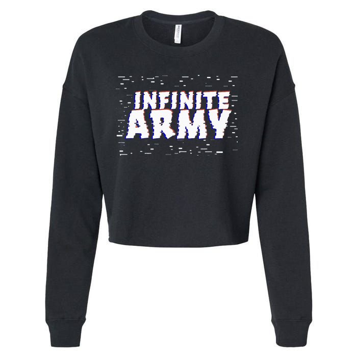 Caylus Gaming Infinite Army Logo Cropped Pullover Crew