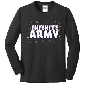 Caylus Gaming Infinite Army Logo Kids Long Sleeve Shirt