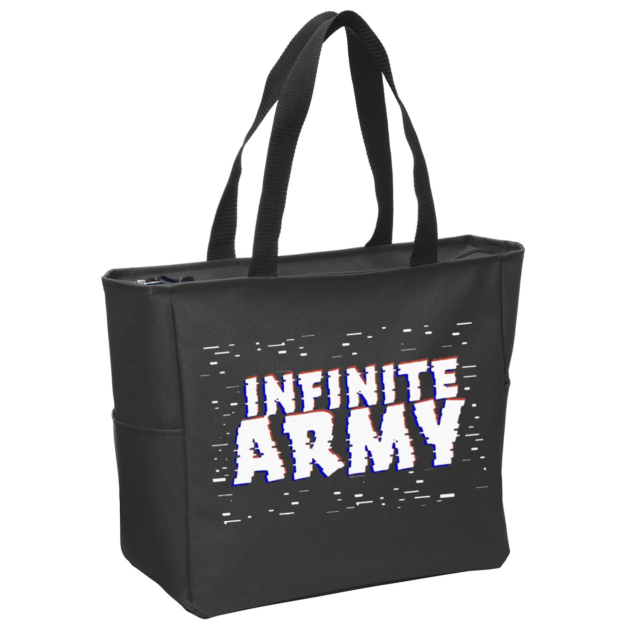 Caylus Gaming Infinite Army Logo Zip Tote Bag