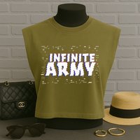 Caylus Gaming Infinite Army Logo Garment-Dyed Women's Muscle Tee