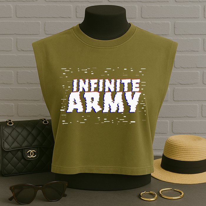 Caylus Gaming Infinite Army Logo Garment-Dyed Women's Muscle Tee