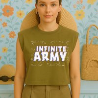 Caylus Gaming Infinite Army Logo Garment-Dyed Women's Muscle Tee