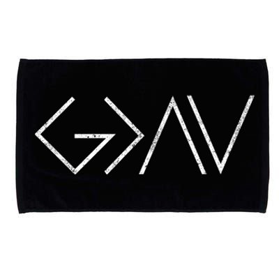 Christian God Is Greater Than The Highs And Lows Meaningful Gift Microfiber Hand Towel