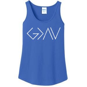 Christian God Is Greater Than The Highs And Lows Meaningful Gift Ladies Essential Tank