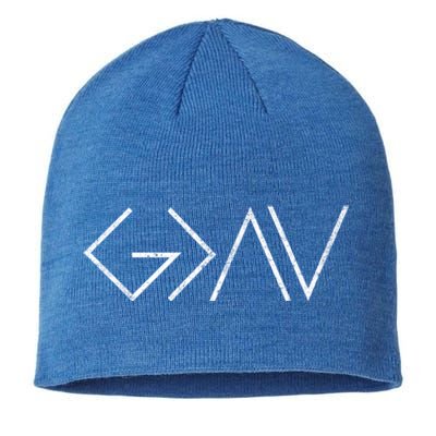 Christian God Is Greater Than The Highs And Lows Meaningful Gift Sustainable Beanie