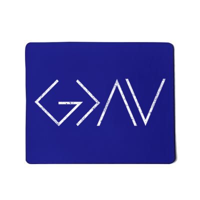 Christian God Is Greater Than The Highs And Lows Meaningful Gift Mousepad