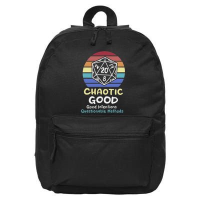 Chaotic Good Intentions Questionable Methods 16 in Basic Backpack