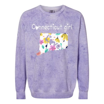 Connecticut Girl I Love Connecticut Home Colorblast Crewneck Sweatshirt