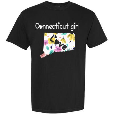 Connecticut Girl I Love Connecticut Home Garment-Dyed Heavyweight T-Shirt