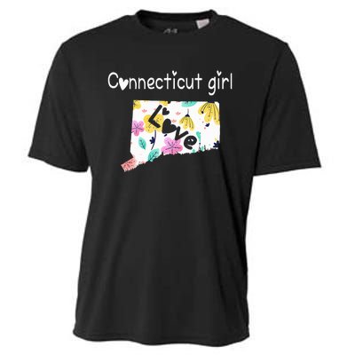 Connecticut Girl I Love Connecticut Home Cooling Performance Crew T-Shirt