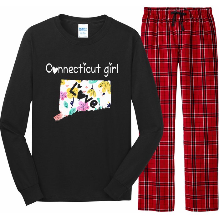 Connecticut Girl I Love Connecticut Home Long Sleeve Pajama Set