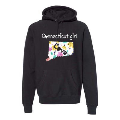 Connecticut Girl I Love Connecticut Home Premium Hoodie