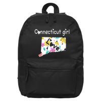 Connecticut Girl I Love Connecticut Home 16 in Basic Backpack