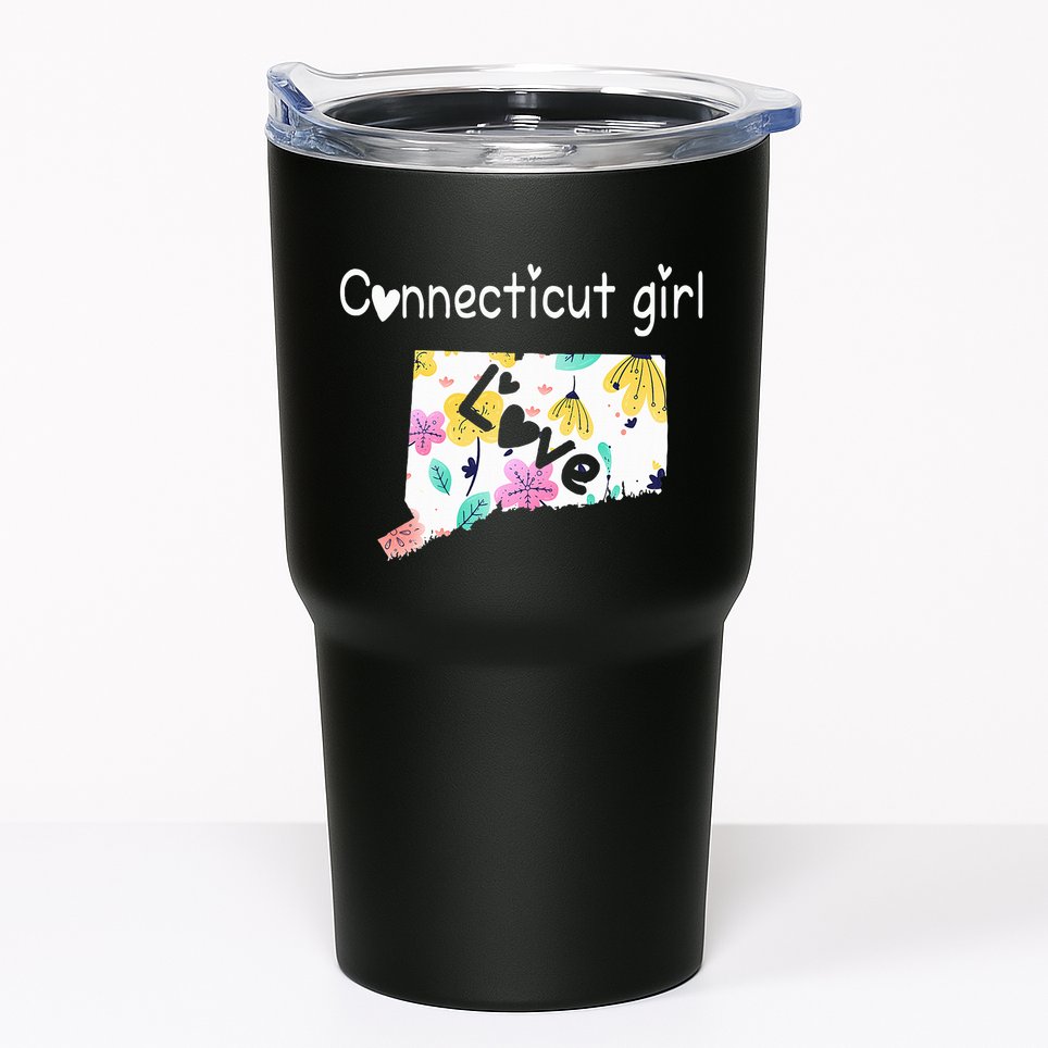 Connecticut Girl I Love Connecticut Home Tumbler