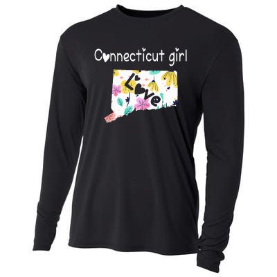 Connecticut Girl I Love Connecticut Home Cooling Performance Long Sleeve Crew