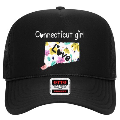 Connecticut Girl I Love Connecticut Home Trucker Hat