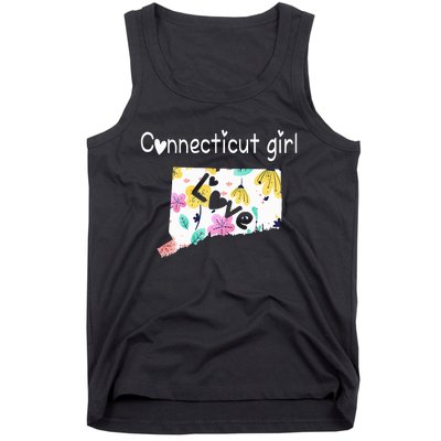 Connecticut Girl I Love Connecticut Home Tank Top