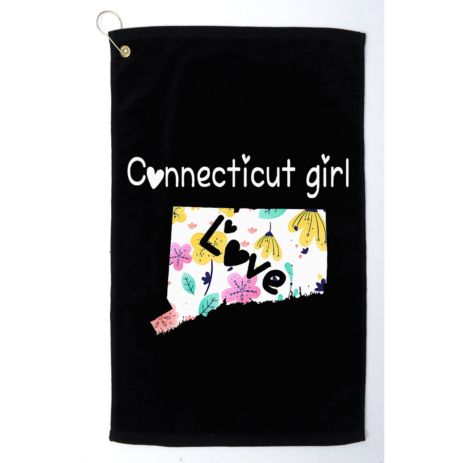 Connecticut Girl I Love Connecticut Home Golf Towel