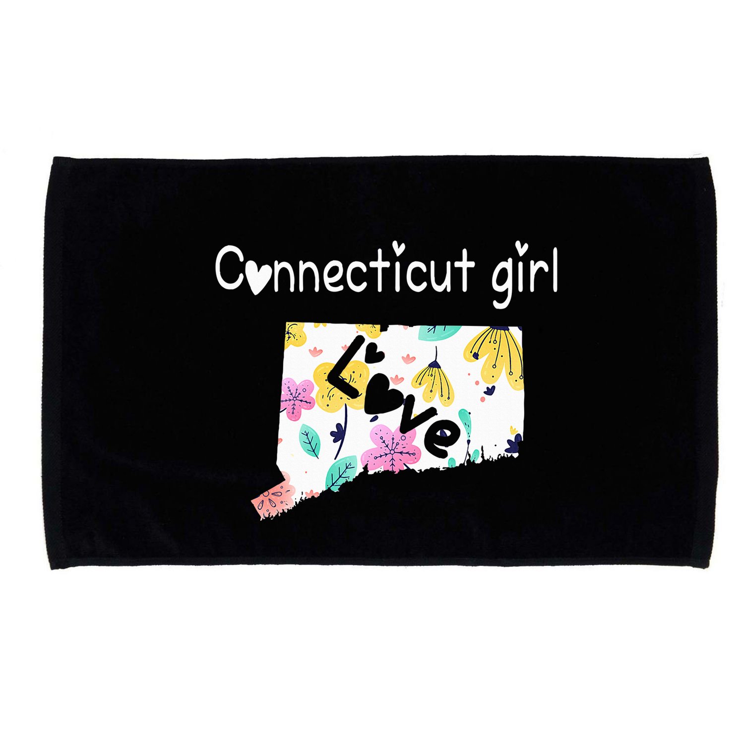 Connecticut Girl I Love Connecticut Home Microfiber Hand Towel