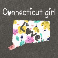 Connecticut Girl I Love Connecticut Home Cotton Canvas Backpack