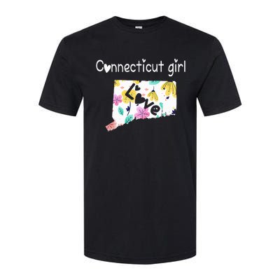 Connecticut Girl I Love Connecticut Home Softstyle CVC T-Shirt