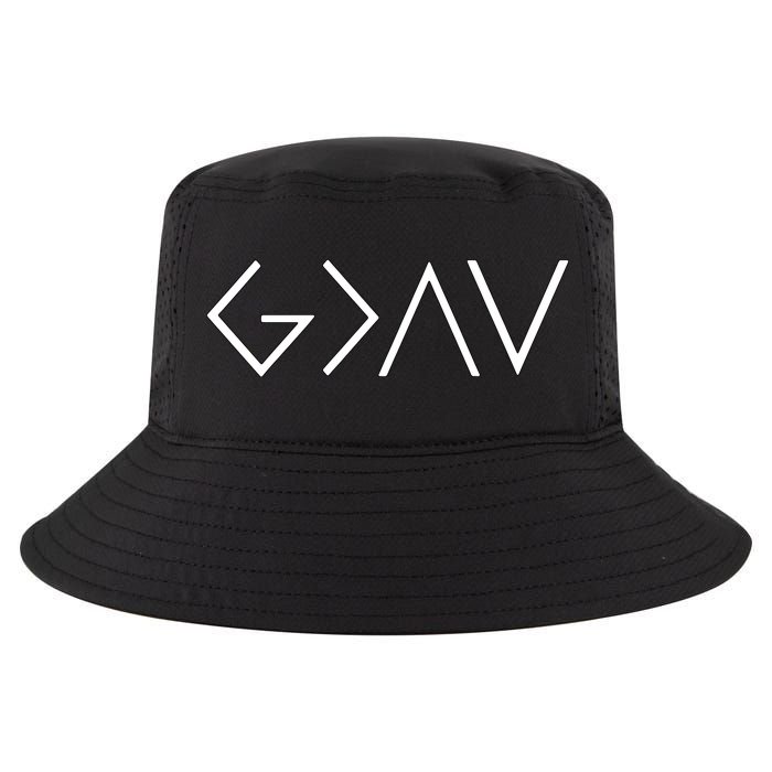 Christian God Is Greater Than The Highs And Lows Cool Comfort Performance Bucket Hat