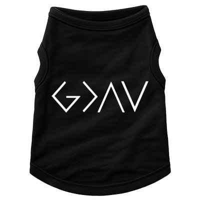 Christian God Is Greater Than The Highs And Lows Doggie Tank