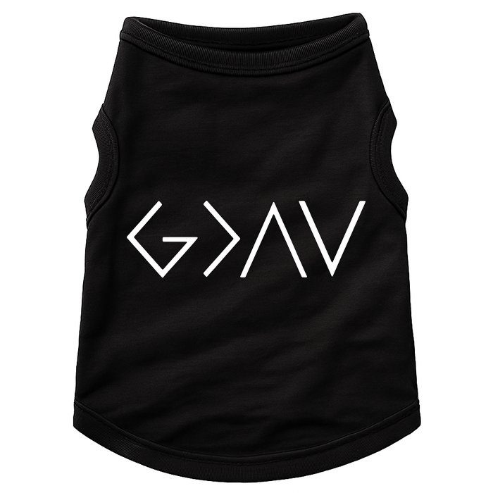Christian God Is Greater Than The Highs And Lows Doggie Tank