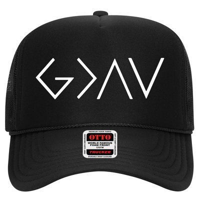 Christian God Is Greater Than The Highs And Lows Trucker Hat